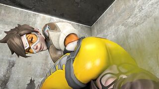 Big Booty Girl Farts: Tracer facefarting Mei ♥️♥️ #2