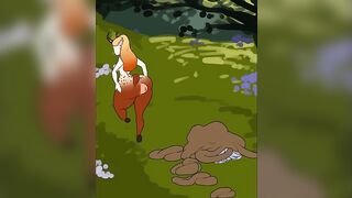 Big Booty Girl Farts: Half female Half deer #4