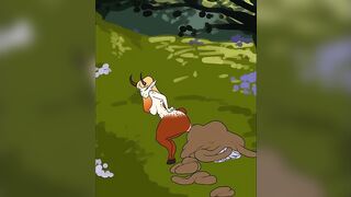 Big Booty Girl Farts: Half female Half deer #3