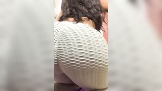 Big Black Ass: Watch me stretch in these leggings #4
