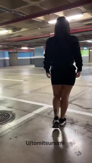 It ends with me fingering my pussy in the middle of this garage