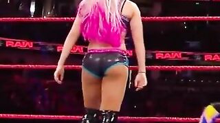 Alexa Bliss’s Booty: The Goddess Alexa Bliss ass jiggles as she easily degrades the boss Sasha Banks #3