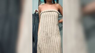 Small Tits and Big Ass: Wanna see what's under my towel? ♥️♥️ #2
