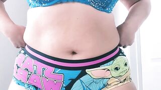 Booty Clapping: Who says a 50 yr old booty can't wear fun panties? May the force be with you. ♥️♥️ #2