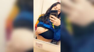 Massive Tits and Ass: I miss traveling and flashing my huge tits in the airplane bathroom! #3