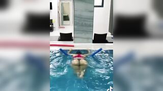 Butts: Fat butt in the pool #4