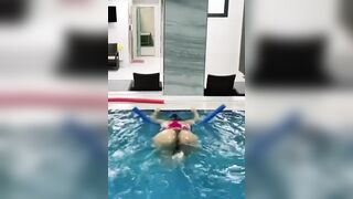 Butts: Fat butt in the pool #3