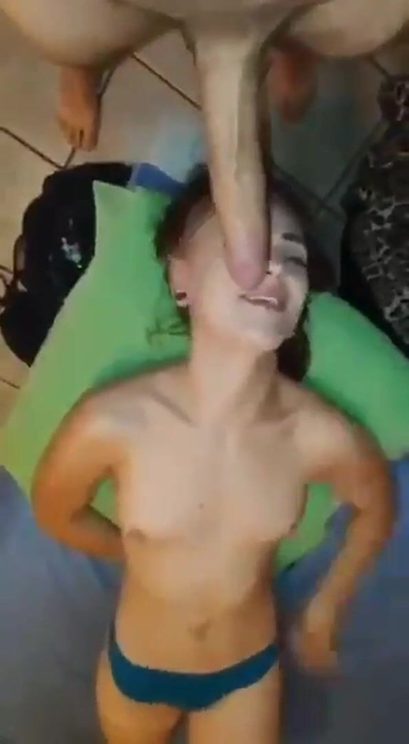 Testing out her deepthroat performance