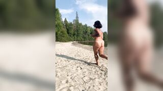 Imagine seeing a naked chick with a huge ass run past you at the beach, confused or boner?