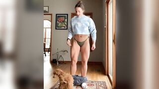 Fitness Butts: Pants down and thick opened. #3