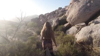 Butt Plugs: Hiking in lingerie back to camp while wearing my plug. So fun! #4