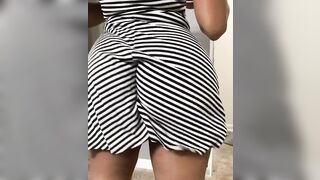 Angie b almost upskirt