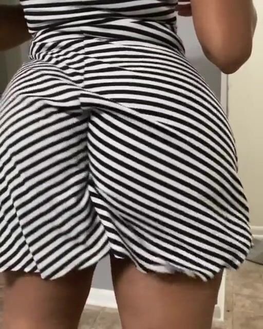 Angie b almost upskirt