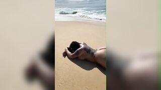 I just want to fuck her while she laying on her belly on the beach just like this
