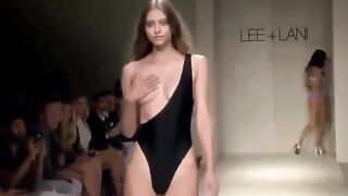 Dat Gap: Modeling Swimsuits On The Catwalk And Dat Surprise Bewb #4